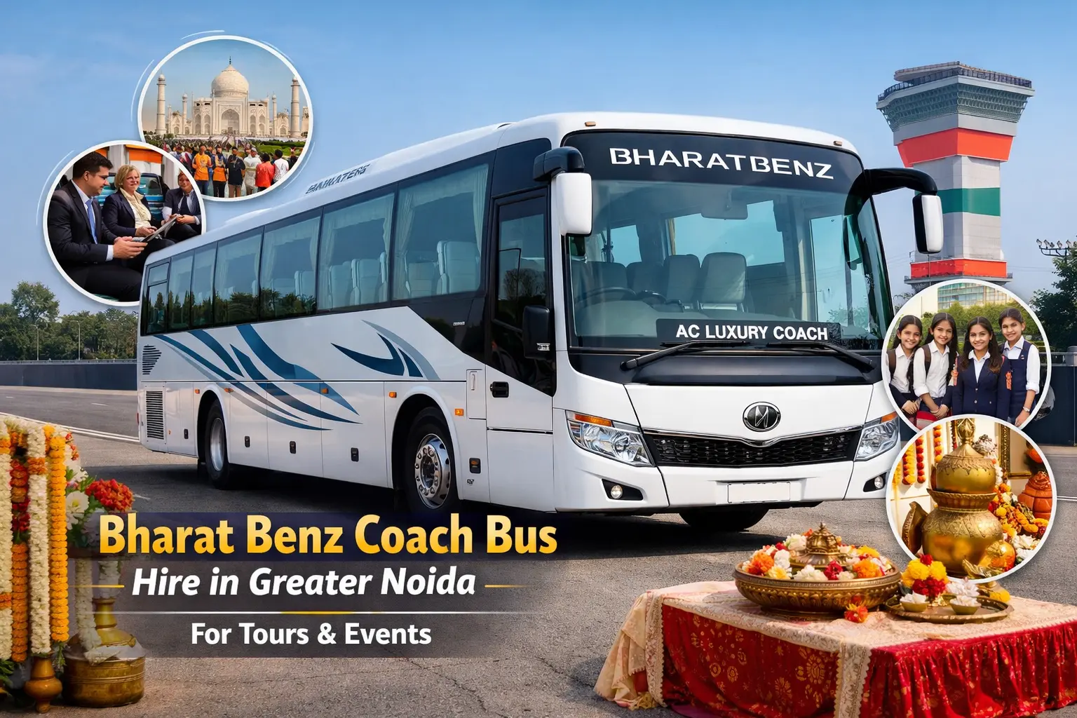 Bharat Benz coach bus